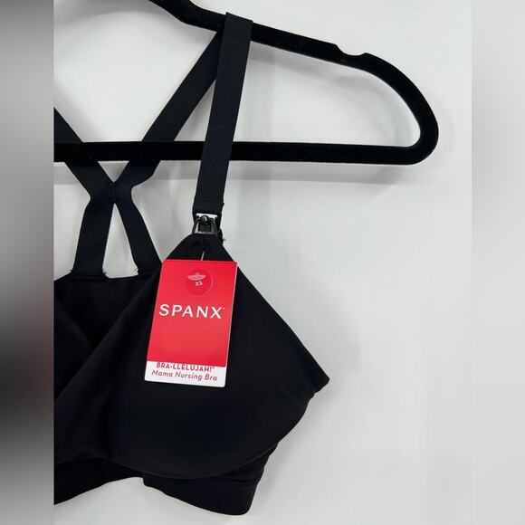 🆕 NWT SPANX Bra-llelujah Mama Nursing Bra Maternity Very Black Clip Down Cup XS - Picture 10 of 16